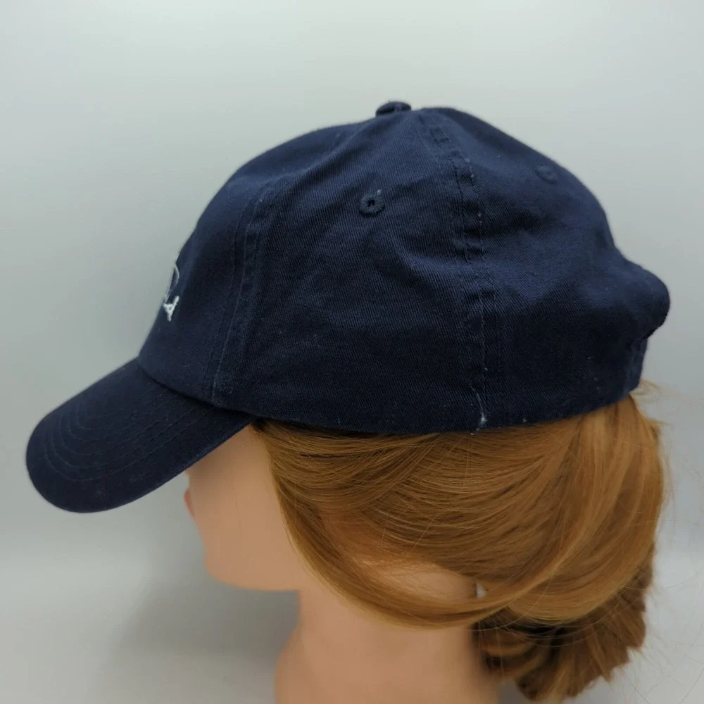 Lot of 2 Dog Mom & Dog Dad Baseball Hat Cap OSFA Teal Navy Blue Adjustable